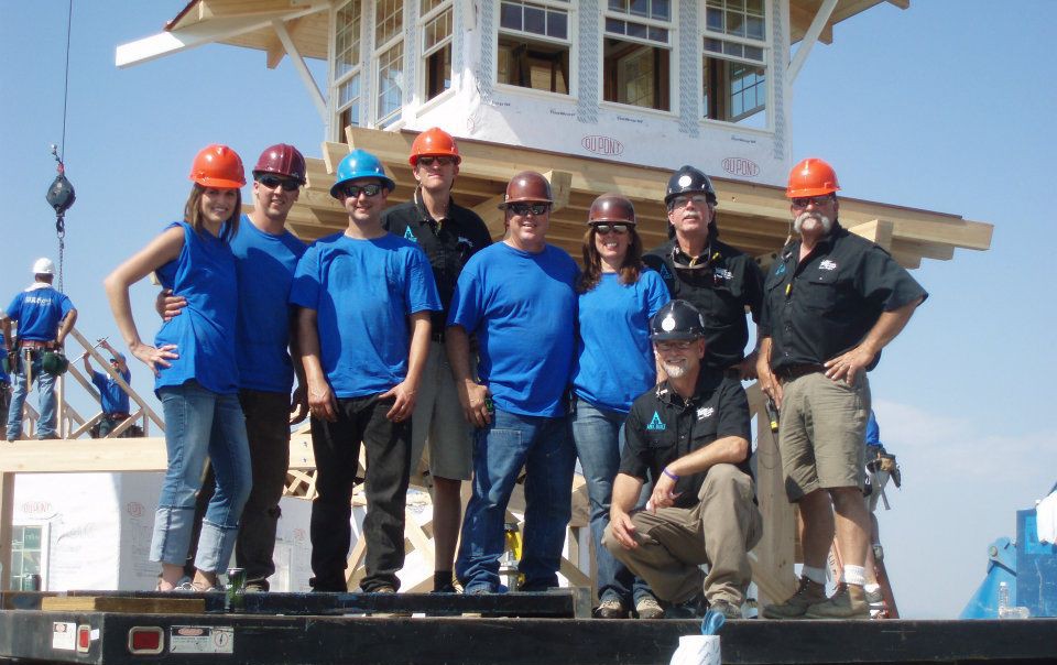 Pro Weld Fabrication Crew at Extreme Makeover: Home Edition in Medford Oregon