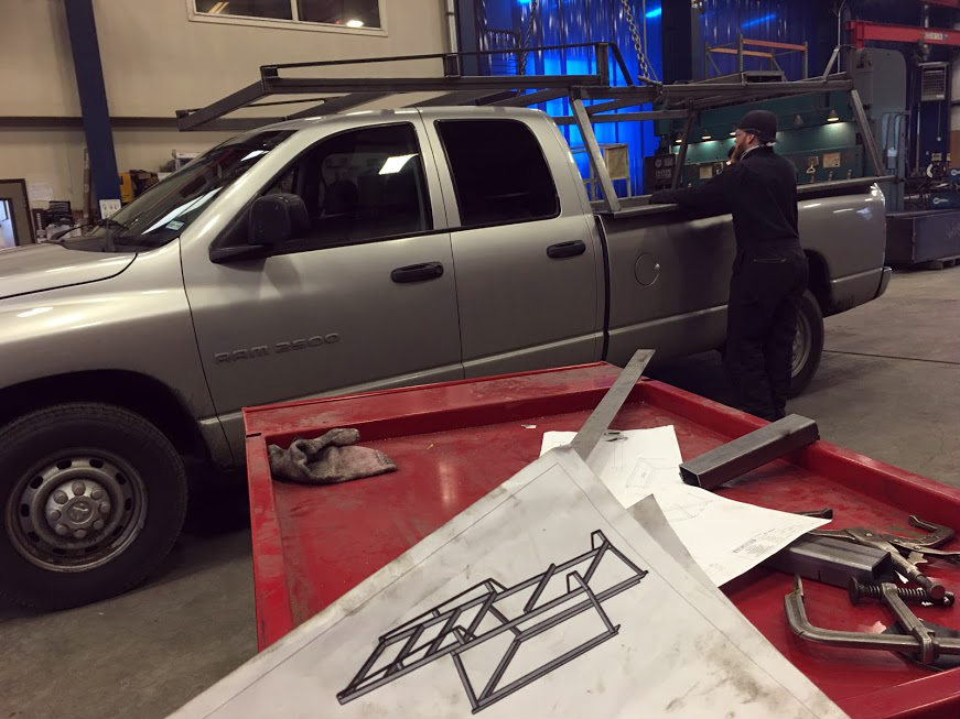 Custom truck rack made by Pro Weld