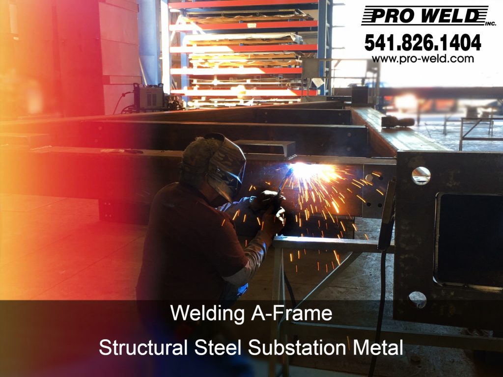 A-Frame Welding steel substation structure