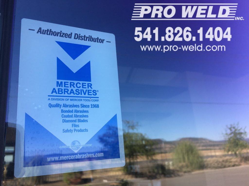 Sanding disc and flap disc abrasives sold by Pro Weld 541-826-1404.
