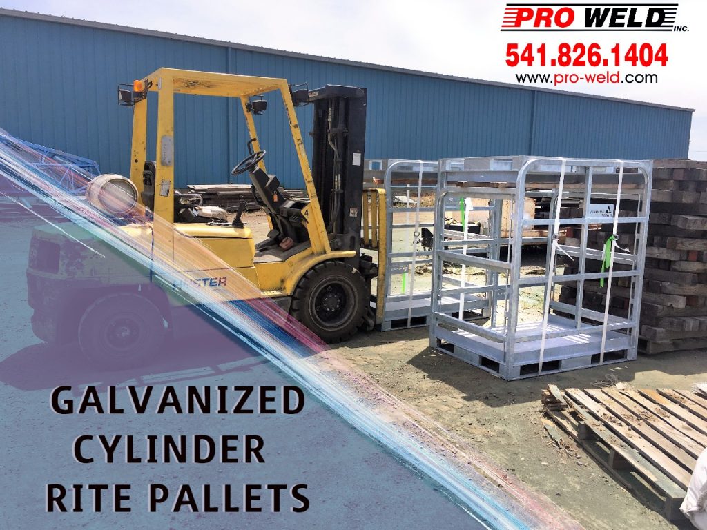 Transport cylinders by safety pallets